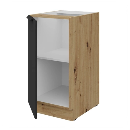 Szafka kuchenna stojąca z półką Alatri Ar 40 D 1F BB szafka odporna na uszkodzenia wykończenie frontów w technologii anti fingerprint
