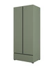 Szafa Cross 89 cm zielona prosta forma w nowoczesnym wydaniu idealna szafa do sypialni lub garderoby geometryczny kształt pojemna szuflada