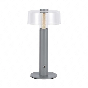 Lampka nocna Dapper szara 1W 3000K elegancka lampa o wielu zastosowaniach idealna do sypialni biura i salonu metalowa podstawa
