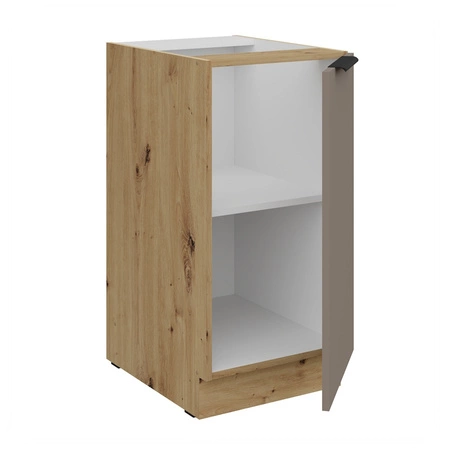 Szafka kuchenna stojąca z półką Fiuggi Ar 40 D 1F BB szafka odporna na uszkodzenia wykończenie frontów w technologii anti fingerprint