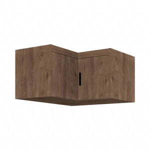 Nadstawka do szafy narożnej Rene dąb lefkas funkcjonalna szafka powiększy miejsce do przechowywania ubrań obuwia i dodatków