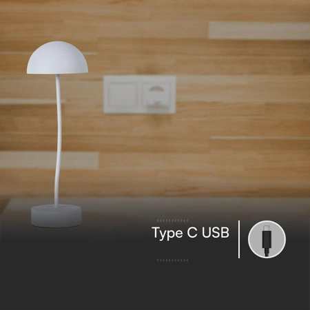 Lampka nocna Apri biała 3W 3000K prosta konstrukcja lamki idealna do wnętrz o minimalistycznym designie funkcja ściemniania światła