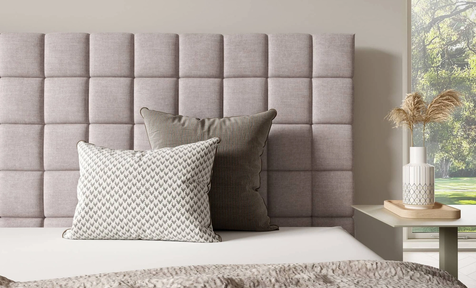 Łóżko tapicerowane Graso Łózko tapicerowane do sypialni