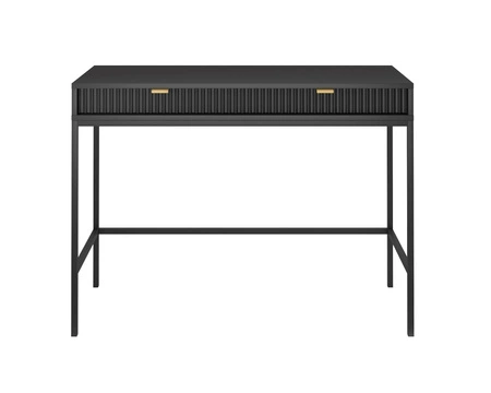 Konsola Lovro czarna z szufladami stylowy oraz funkcjonalny mebel do przedpokoju salonu czy biura