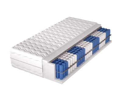 Materac kieszeniowy Superking Standard 160x200 cm 7 stref twardości hipoalergiczny każda sprężyna umieszczona w osobnej kieszonce materiału