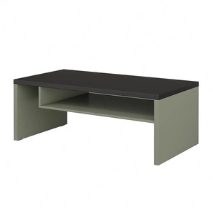 Stolik kawowy Cross zielony / czarny nowoczesna konstrukcja podkreślona wyrazista kolorystyką idealna propozycja do salonu