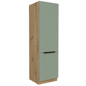 Słupek kuchenny Treviso Ar 60 LO-210 2F szafka do zabudowy lodówki fronty wykonane w technologii anti fingerprint uchwyty krawędziowe