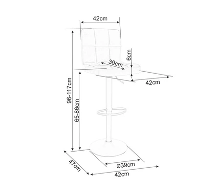 Hoker C-105 zielony nowoczesny oraz funkcjonalny hoker z metalowymi nogami idealny hoker do kuchni z regulacją wysokości