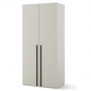 Szafa Woow 100 cm szampańska modna i pojemna szafa do pokoju nastolatków wyposażona w drążek na wieszaki funkcjonalny układ półek