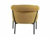 Fotel Clover żółty nowoczesny oraz funkcjonalny fotel z metalowymi nogami komfortowy podczas wypoczynku