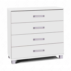 Komoda z szufladami Maximus 90 cm biała modernistyczny design komody szuflady na prowadnicach rolkowych