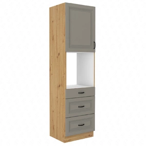 Słupek kuchenny Delos 60 DPS-210 3S 1F szafka z szufladami do zabudowy piekarnika odporna na parę wodną wysoką temperaturę i rozlane ciecze