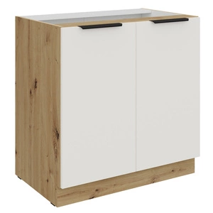 Szafka kuchenna stojąca z półką Corato Ar 80 D 2F BB szafka odporna na uszkodzenia wykończenie frontów w technologii anti fingerprint