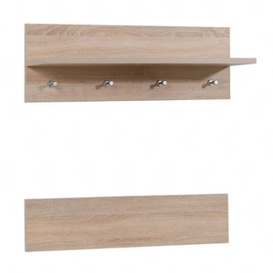 Wieszak ścienny Hit 92 cm dąb sonoma jasny elegancki design funkcjonalny dodatek do przedpokoju klasyczna konstrukcja