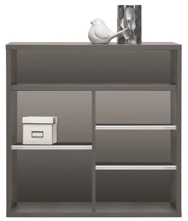 Zestaw mebli młodzieżowych Yugo w kolorze szary popiel / biały połysk idealna propozycja do pokoju młodzieżowego w modnym i nowoczesnym stylu