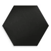 Panel tapicerowany Heksagon 40x35 cm czarny stylowy panel ścienny welurowa tkanina modna dekoracja każdego wnętrza