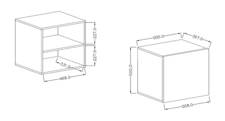 Meblościanka Vento dąb grandson modernistyczny design idealnie wkomponuje się do każdego wnętrza