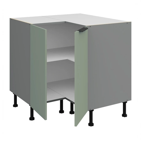 Szafka kuchenna narożna Treviso Ant 90x90 DN 2F BB szafka odporna na uszkodzenia wykończenie frontów w technologii anti fingerprint