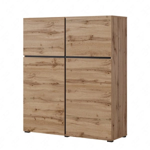 Komoda wysoka Cross 119 cm dąb wotan nowoczesny design idealna komoda do salonu sypialni lub biura prosta forma