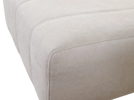 Narożnik z funkcją spania Penejos IV Lux beżowy prawostronny stylowy narożnik rozkładany z komfortowym wysuwanym podnóżkiem