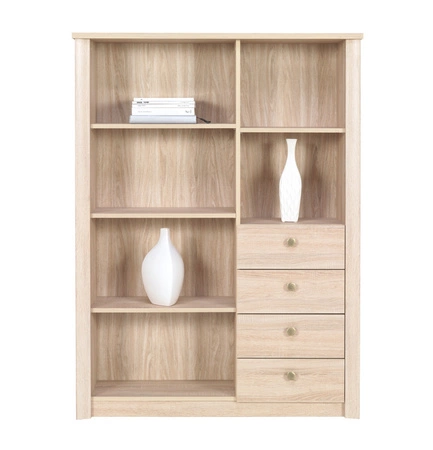 Zestaw mebli Finezja dąb sonoma jasny idealna propozycja do pokoju młodzieżowego lub biura w modnym stylu