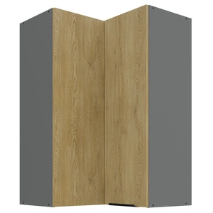 Szafka kuchenna narożna wisząca Corsico 60x60 GN-90 2F metalowy uchwyt krawędziowy szafka odporna na działanie wilgoci i uszkodzenia