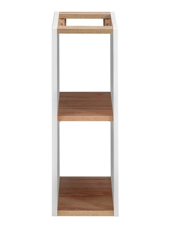 Szafka łazienkowa wisząca Capri 20 cm biały połysk / dąb craft złoty stylowa szafka pod blat regał idealnie dopełni aranżację