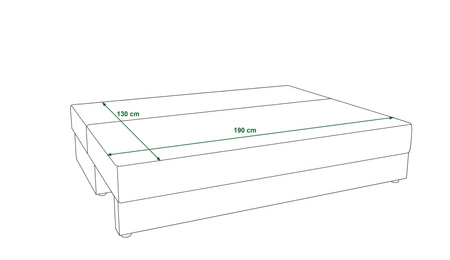 Kanapa rozkładana Fogu zielona prosta forma sofy w nowoczesnym designie sztruksowa tkanina obiciowa pojemnik na pościel