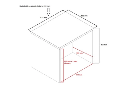 Wyspa kuchenna z szufladami Clara 97 cm dąb artisan / szary popiel funkcjonalny i stylowy mebel do kuchni odporny na działanie wilgoci