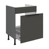 Szafka kuchenna pod zlewozmywak z szufladą Aversa Ant 60 ZL 1S BB fronty szafki kuchennej wykończone w technologii anti fingerprint