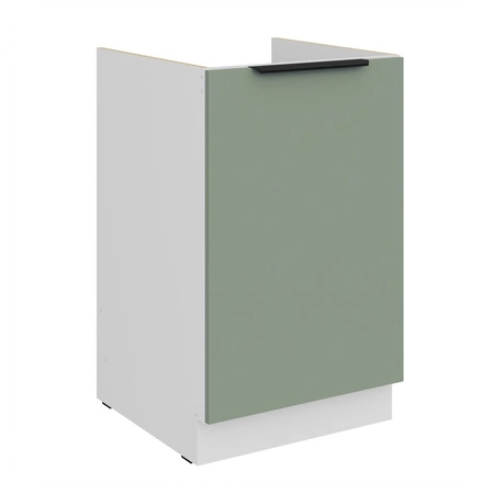 Szafka kuchenna pod zlewozmywak Treviso Wh 50 ZL 1F BB szafka odporna na uszkodzenia wykończenie frontów w technologii anti fingerprint