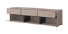 Szafka RTV Cross 180 cm ciemny beżowy nowoczesny design idealna szafka do salonu i pokoju dziennego geometryczny kształt