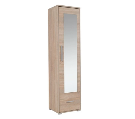 Zestaw mebli do przedpokoju Hit dąb sonoma jasny klasyczny design funkcjonalna oraz praktyczna garderoba do przedpokoju