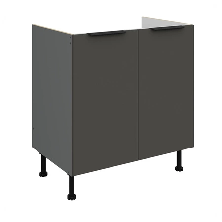 Szafka kuchenna pod zlewozmywak Aversa Ant 80 ZL 2F BB szafka odporna na uszkodzenia wykończenie frontów w technologii anti fingerprint