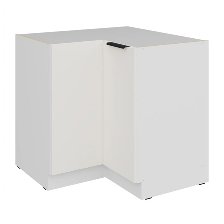 Zestaw mebli kuchennych narożny Corato Wh 290x230 cm stylowe szafki kuchenne z frontami wykonanymi w technologii anti fingerprint