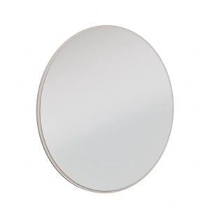 Lustro wiszące Ovalio 100 cm beżowe funkcjonalne okrągłe lustro doskonały dodatek do toaletki przedpokoju oraz sypialni