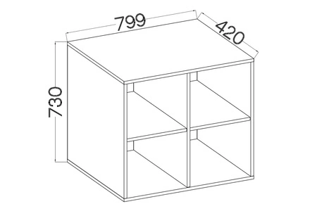 Szafka wisząca Makana 80 cm dąb artisan funkcjonalny mebel do biura gabinetu lub pokoju młodzieżowego