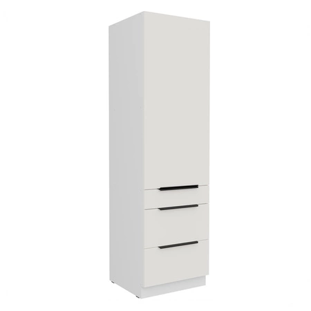 Słupek kuchenny Corato Wh 60 DKS-210 3S 1F szafka kuchenna odporna na uszkodzenia wykończenie frontów w technologii anti fingerprint