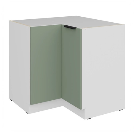 Zestaw mebli kuchennych narożny Treviso Wh 290x230 cm stylowe szafki kuchenne z frontami wykonanymi w technologii anti fingerprint