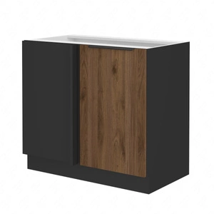 Szafka kuchenna narożna dostawiana Brianza 105 ND 1F BB lewa metalowy uchwyt krawędziowy szafka odporna na działanie wilgoci i uszkodzenia