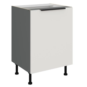 Szafka kuchenna stojąca z półką Corato Ant 60 D 1F BB szafka odporna na uszkodzenia wykończenie frontów w technologii anti fingerprint