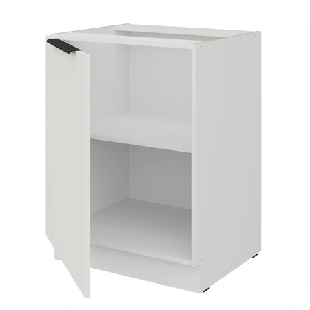 Szafka kuchenna stojąca z półką Corato Wh 60 D 1F BB szafka odporna na uszkodzenia wykończenie frontów w technologii anti fingerprint