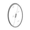 Lustro wiszące Ovalio 100 cm beżowe funkcjonalne okrągłe lustro doskonały dodatek do toaletki przedpokoju oraz sypialni
