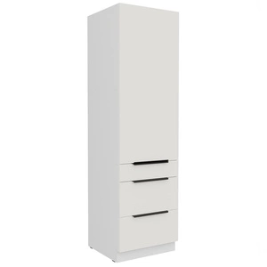 Słupek kuchenny Corato Wh 60 DKS-210 3S 1F szafka kuchenna odporna na uszkodzenia wykończenie frontów w technologii anti fingerprint