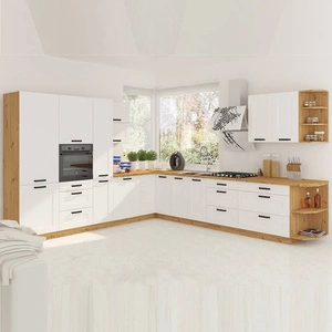 Zestaw mebli kuchennych narożny Luis 310x340 cm idealny do wnętrz w stylu klasycznym i nowoczesnym