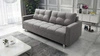 Sofa z funkcją spania Bilbao szara nowoczesny design i szeroka funkcjonalność tkanina o charakterystycznej pętelkowej powierzchni