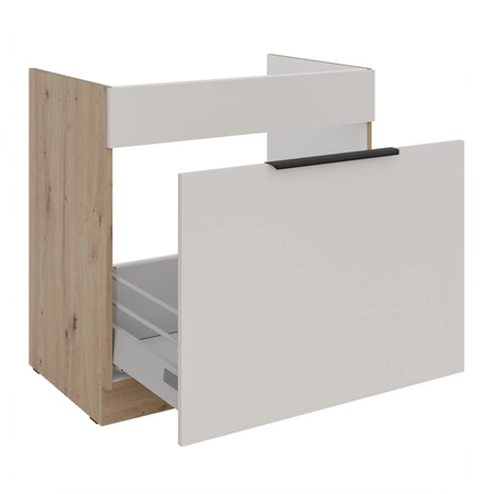 Szafka kuchenna pod zlewozmywak z szufladą Soela 80 ZL 1S BB szafka odporna na działanie wilgoci i uszkodzenia uchwyt krawędziowy
