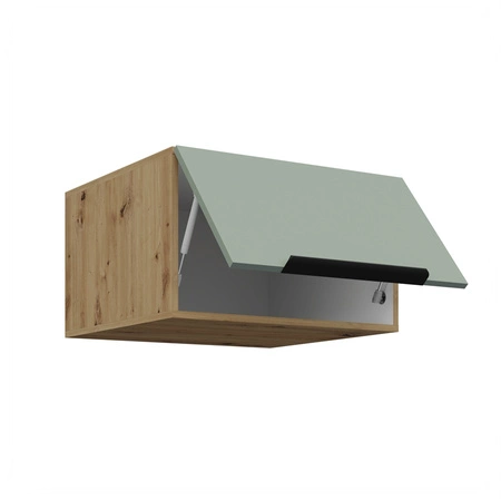 Zestaw mebli kuchennych Treviso Ar 370 cm stylowe szafki kuchenne z frontami wykonanymi w technologii anti fingerprint metalowe uchwyty