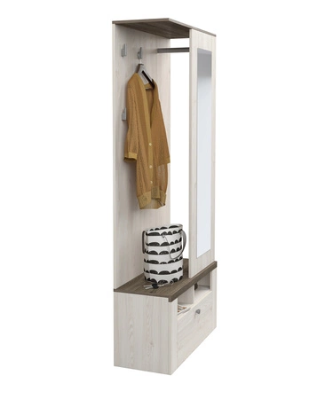 Garderoba Larona sibiu larche / sonoma truffel klasyczny design funkcjonalna oraz praktyczna garderoba do przedpokoju