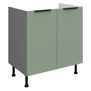 Szafka kuchenna pod zlewozmywak Treviso Ant 80 ZL 2F BB szafka odporna na uszkodzenia wykończenie frontów w technologii anti fingerprint